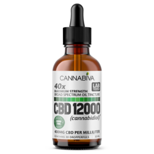 Cannabiva 12000MG Broad Spectrum CBD Oil Tincture - Maximum Strength - Wholesale, White Label, Private Label, Bulk