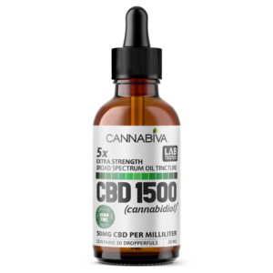 Cannabiva 1500MG Broad Spectrum CBD Oil Tincture - Extra Strength - Wholesale, White Label, Private Label, Bulk