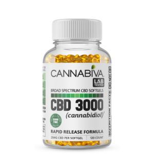 Cannabiva 3000MG Broad Spectrum CBD Oil Softgel Capsule Supplement Pill - Wholesale, White Label, Private Label
