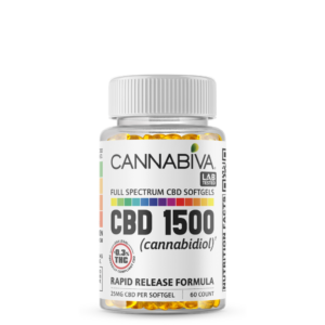 Cannabiva 1500MG Full Spectrum CBD Oil Softgel Capsule Supplement Pill - Wholesale, White Label, Private Label