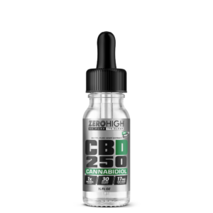 Zero High 250MG Pure Isolate CBD Oil with No THC - Wholesale, White Label, Private Label