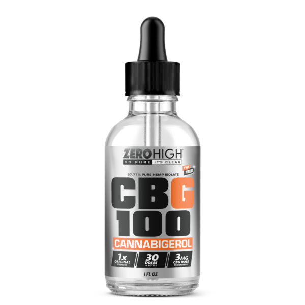 100MG CBG Oil Tincture - Original Mild Strength Cannabigerol Pure Isolate With No THC - Wholesale, White Label, Private Label, Bulk