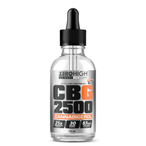 2500MG CBG Oil Tincture - 25x Strength Cannabigerol Pure Isolate With No THC - Wholesale, White Label, Private Label, Bulk