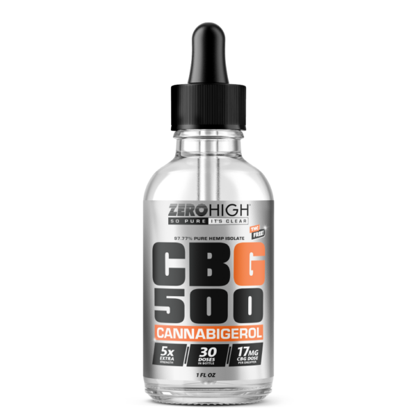 500MG CBG Oil Tincture - 5x Strength Cannabigerol Pure Isolate With No THC - Wholesale, White Label, Private Label, Bulk