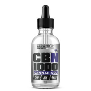 Zero High 1000MG Cannabinol CBN Oil Tincture - 10x Strength - Pure Isolate No THC - Wholesale, White Label, Private Label, Bulk