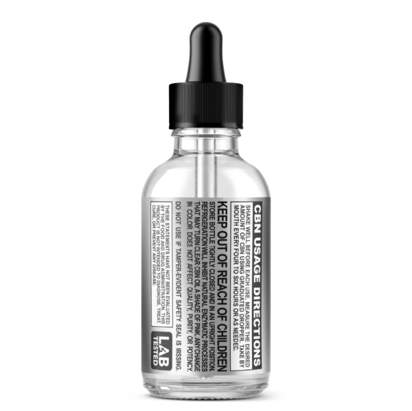 Zero High 1000MG Cannabinol CBN Oil Tincture - 10x Strength - Pure Isolate No THC - Usage, Dosage and Safety Label