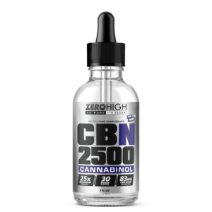 Zero High 2500MG Cannabinol CBN Oil Tincture - 25x Strength - Pure Isolate No THC - Wholesale, White Label, Private Label, Bulk
