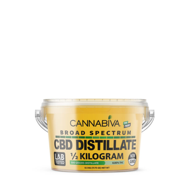 Bulk Broad Spectrum CBD Distillate Concentrate - Cannabidiol 500 Grams - No THC