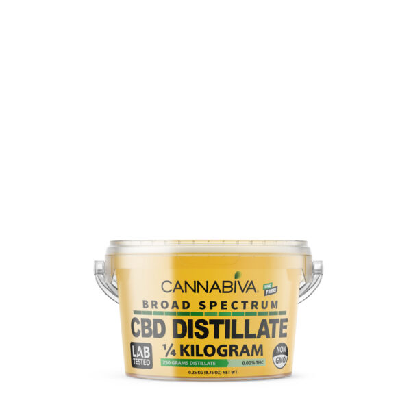 Bulk Broad Spectrum CBD Distillate Concentrate - Cannabidiol 250 Grams - No THC