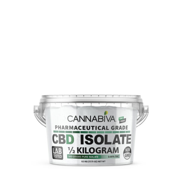 Bulk CBD Isolate Powder - Cannabidiol Concentrate 500 Grams - No THC