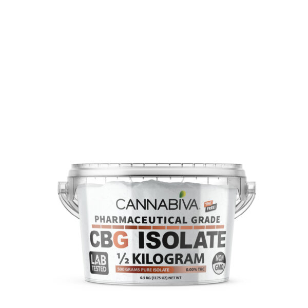 Bulk CBG Isolate Powder - Cannabigerol Concentrate 500 Grams - No THC
