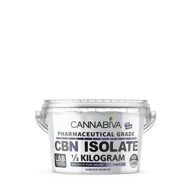 Bulk CBN Isolate Powder - Cannabinol Concentrate 500 Grams - No THC