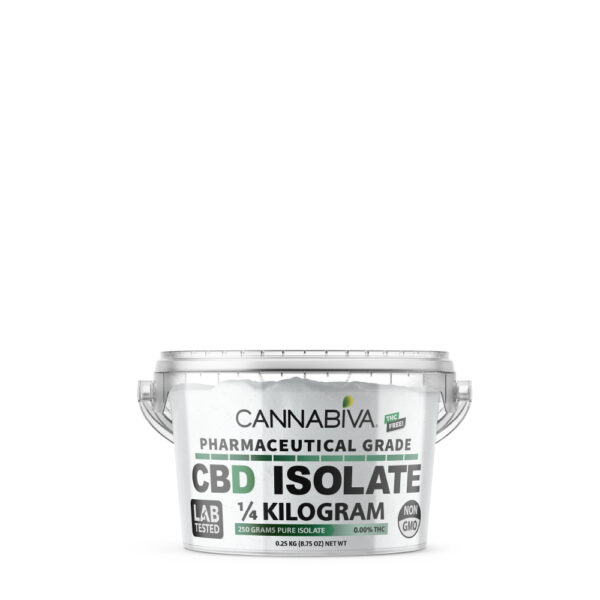 Bulk CBD Isolate Powder - Cannabidiol Concentrate 250 Grams - No THC