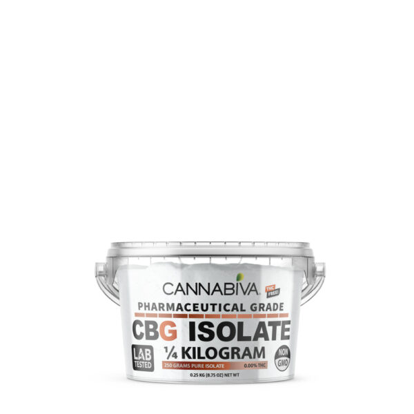 Bulk CBG Isolate Powder - Cannabigerol Concentrate 250 Grams - No THC