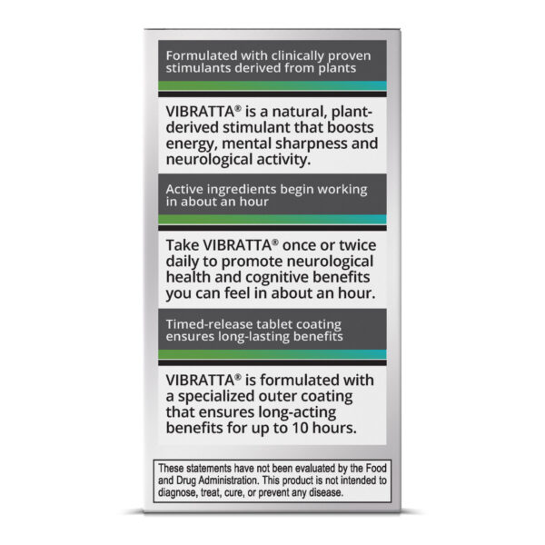 Vibratta for Energy and Focus - Information Panel