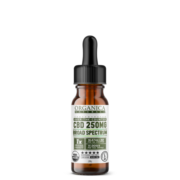 USDA Organic 250 mg Broad Spectrum CBD Oil | Bulk & Wholesale