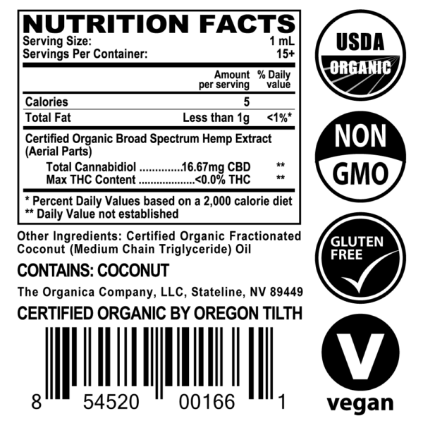USDA Organic 250 mg Broad Spectrum CBD Oil | Bulk & Wholesale - Image 6