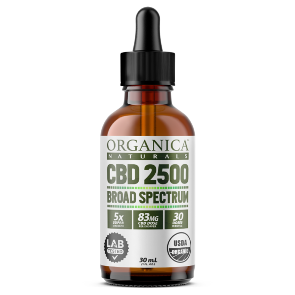 USDA Organic 2500 mg Broad Spectrum CBD Oil | Bulk & Wholesale