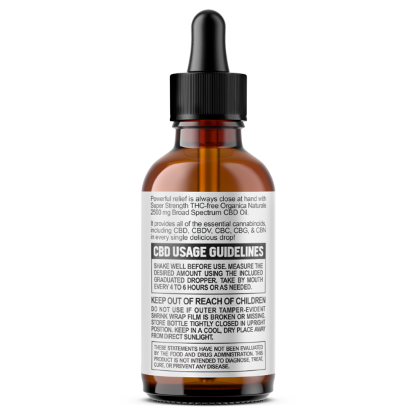 USDA Organic 2500 mg Broad Spectrum CBD Oil | Bulk & Wholesale - Image 3