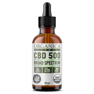 Organica Naturals® 500 mg Broad Spectrum CBD Oil Tincture with No THC