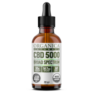 Organica Naturals® 5000 mg Broad Spectrum CBD Oil Tincture with No THC