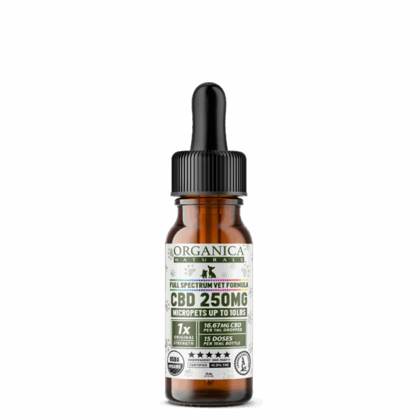 250 mg CBD Oil for Micropets | Organic Vet Wholesale