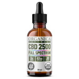 Organica Naturals® 2500 mg Full Spectrum CBD Oil Tincture with 0.3% THC