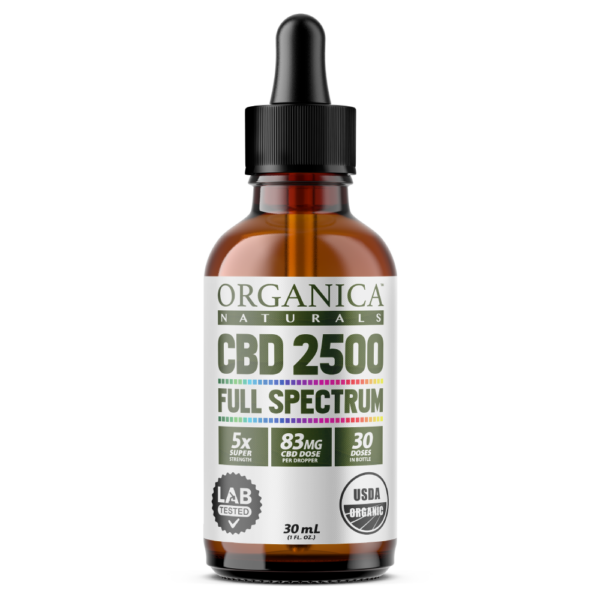 USDA Organic 2500 mg Full Spectrum CBD Oil | Bulk & Wholesale