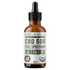 Organica Naturals® 500 mg Full Spectrum CBD Oil Tincture with 0.3% THC