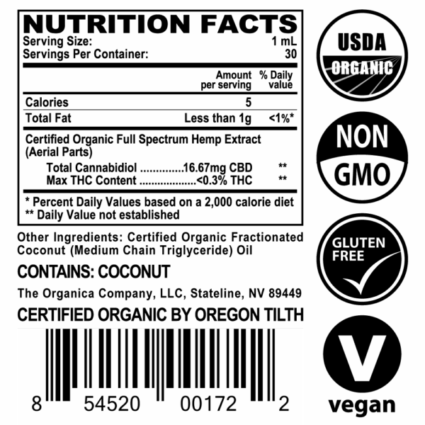 500 mg CBD Oil for Small Dogs & Cats | Organic Vet Wholesale - Image 6