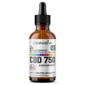 Cannabiva 750MG Full Spectrum CBD Oil Tincture - Regular Strength - Wholesale