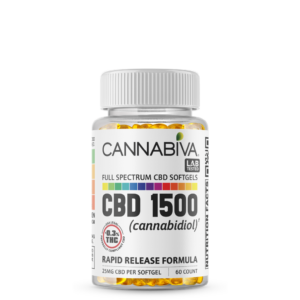 Cannabiva 1500MG Full Spectrum CBD Oil Softgel Capsule Supplement Pill - Wholesale