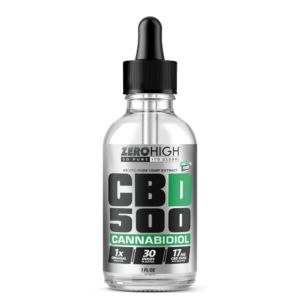 Zero High 500MG Pure Isolate CBD Oil with No THC - Wholesale