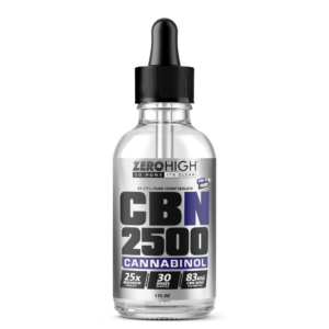 Zero High 2500MG Cannabinol CBN Oil Tincture - 25x Strength - Pure Isolate No THC - Wholesale