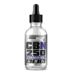 Zero High 250MG Cannabinol CBN Oil Tincture - 2x Strength - Pure Isolate No THC - Wholesale