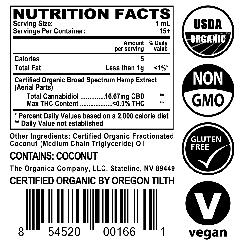 USDA Organic 250 mg Broad Spectrum CBD Oil | Bulk & Wholesale - Image 6